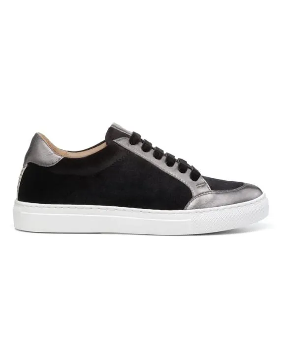 Sylvie Trainers Charcoal Blue Women Hotter Flat Shoes