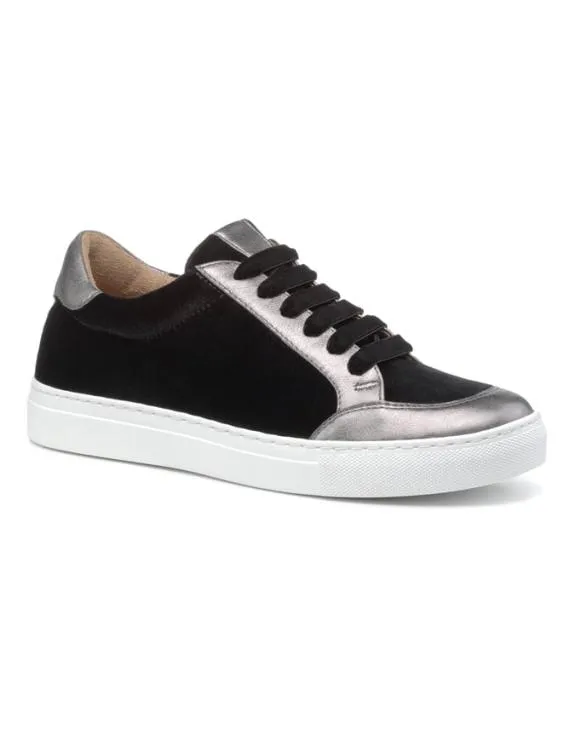 Sylvie Trainers Charcoal Blue Women Hotter Flat Shoes
