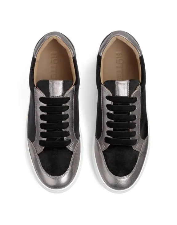 Sylvie Trainers Charcoal Blue Women Hotter Flat Shoes