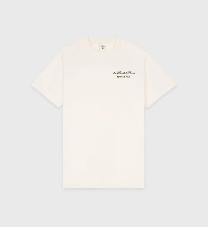 TShirts and Tops Women Sporty and Rich Faubourg T Shirt 8211 CreamChocolate