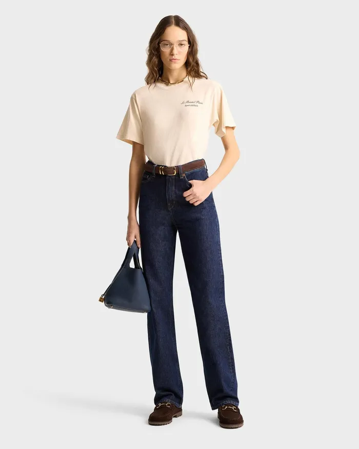 TShirts and Tops Women Sporty and Rich Faubourg T Shirt 8211 CreamChocolate