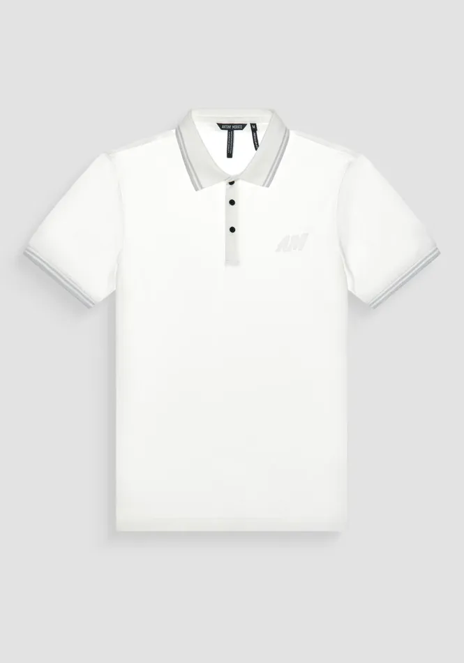 TShirts And Polo Men Antony Morato Regular Fit Cotton Pique Polo Shirt With Logo Patch Cream TShirts And Polo Men Antony Morato Regular Fit Cotton Pique Polo Shirt With Logo Patch Cream