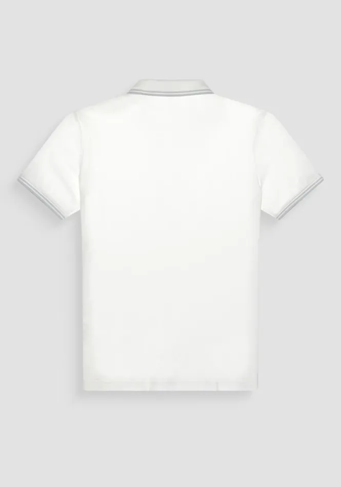 TShirts And Polo Men Antony Morato Regular Fit Cotton Pique Polo Shirt With Logo Patch Cream