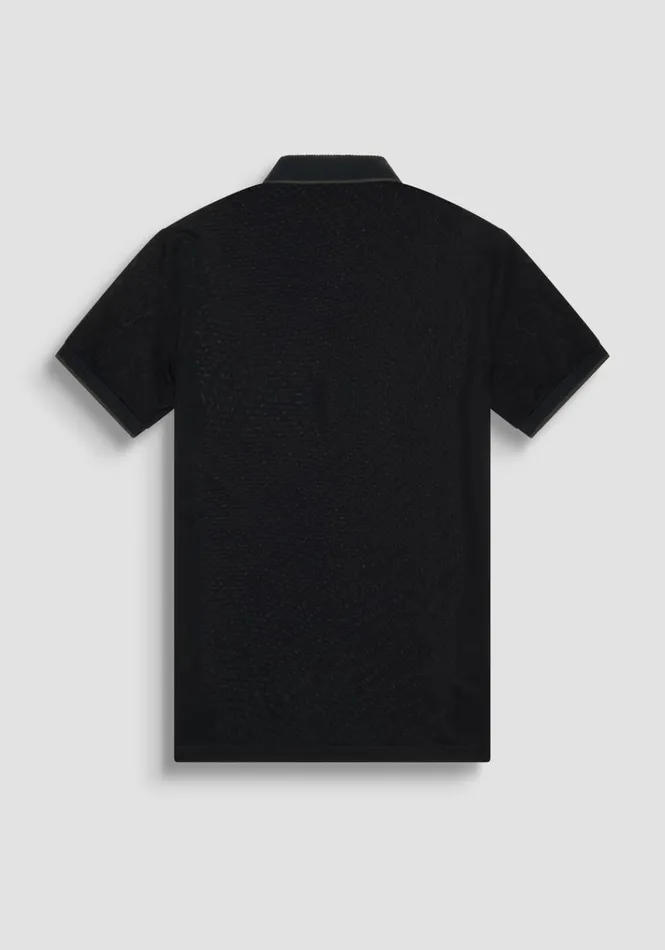 TShirts And Polo Men Antony Morato Regular Fit Polo Shirt In Black Cotton Pique With Logo Black
