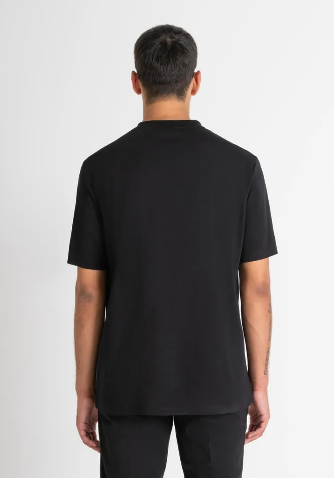 TShirts And Polo Men Antony Morato Relaxed Fit TShirt In Soft Black Cotton Black