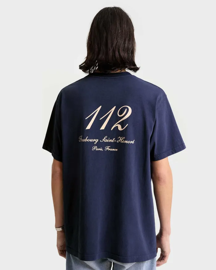 TShirts Men Sporty and Rich Faubourg TShirt 8211 NavyWhite