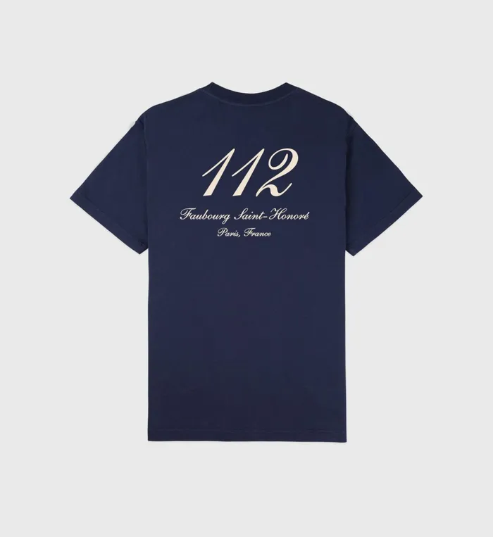 TShirts Men Sporty and Rich Faubourg TShirt 8211 NavyWhite