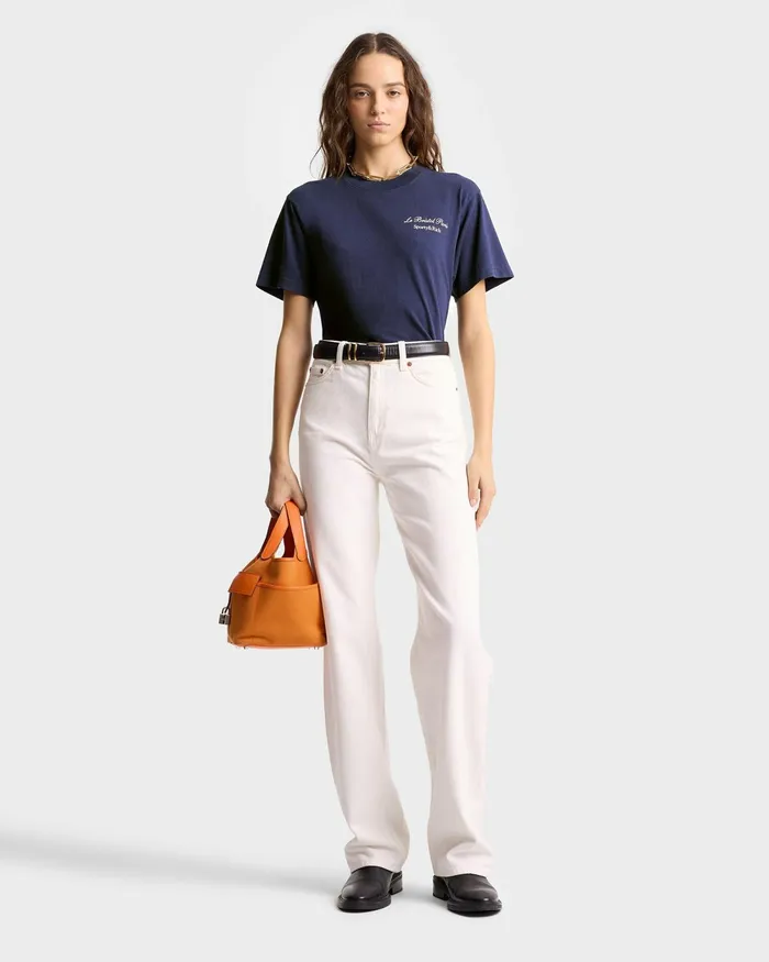 TShirts Men Sporty and Rich Faubourg TShirt 8211 NavyWhite