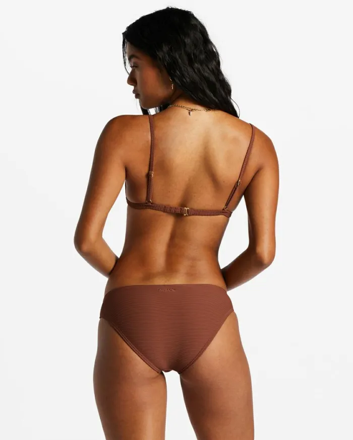 Tanlines Ceci Triangle Bikini Top Mocha Women Billabong Bikinis