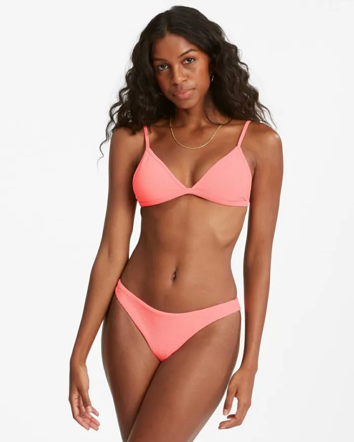 Tanlines Tanga Bikini Bottoms Sorbet Women Billabong Solid Swimwear