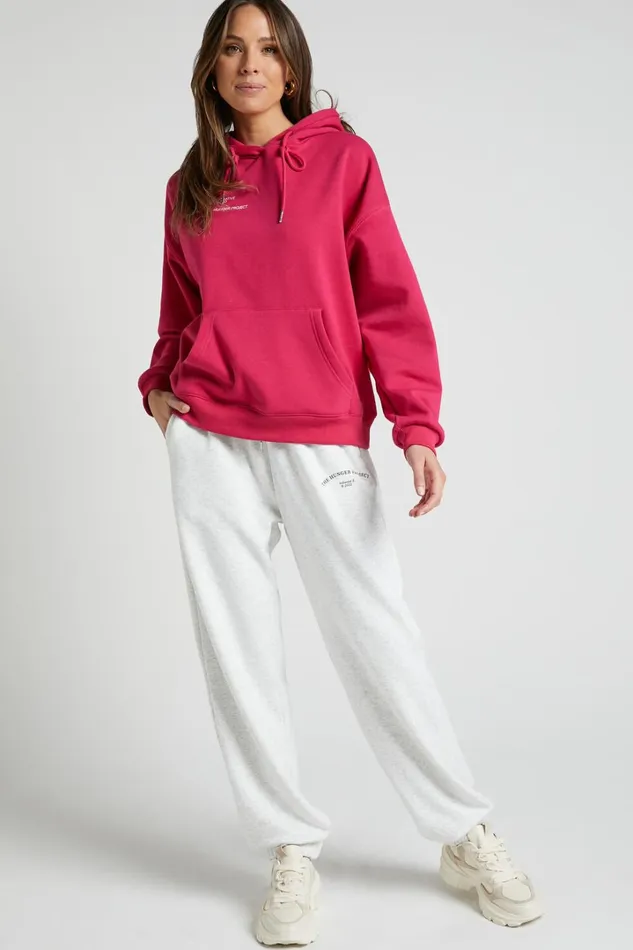 The Hunger Project X Showpo 8211 Collaborative Hoodie In Mulberry Women Showpo Activewear