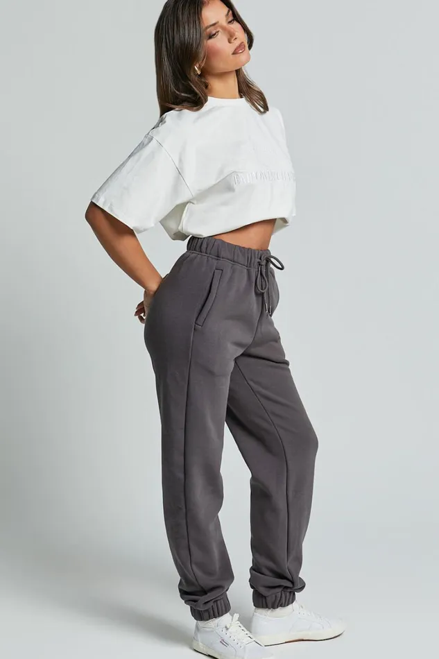 The Hunger Project X Showpo 8211 THP Track Pants In Grey Women Showpo Activewear