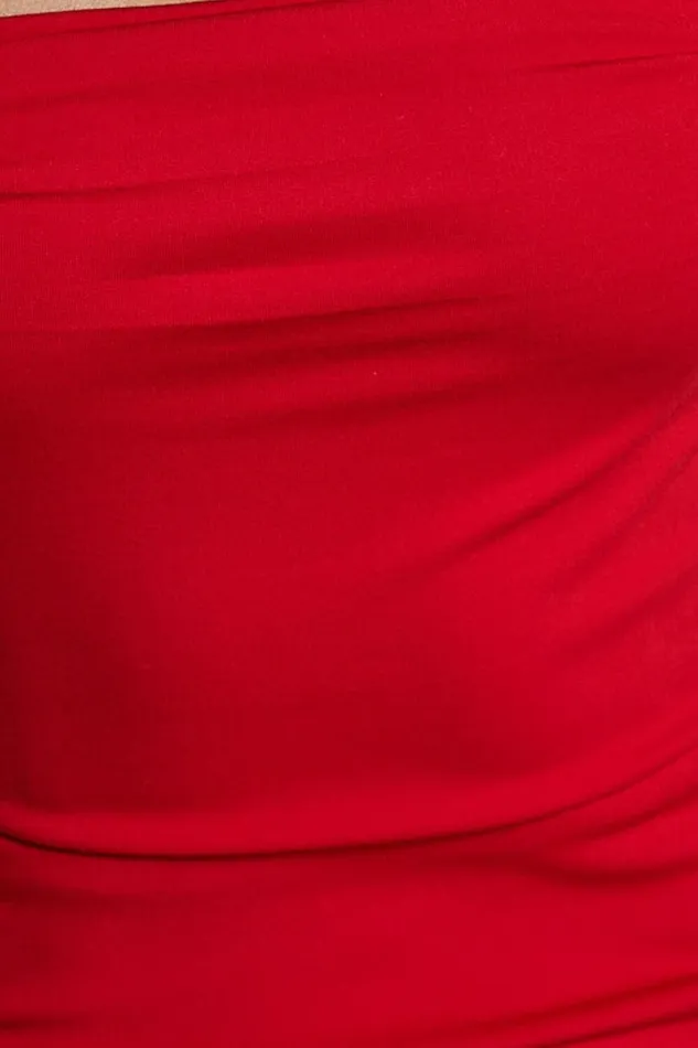 Tiffy Midi Dress 8211 Square Neck Ruched Bodycon Dress In Scarlet Women Showpo Curve Clothes