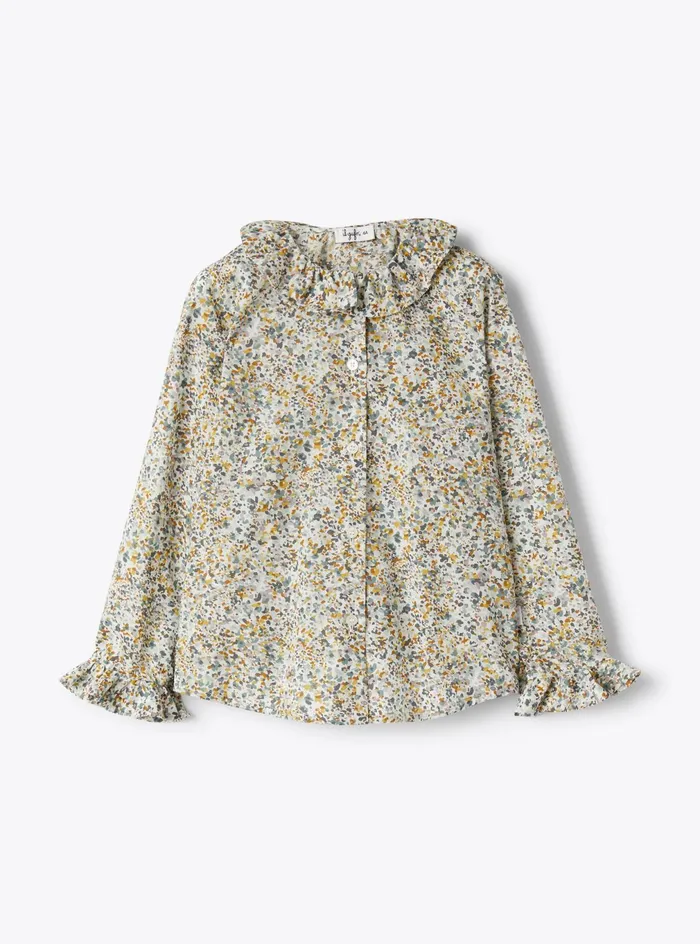 Top And Shirts Girl 216 Il Gufo Liberty Fabric Shirt