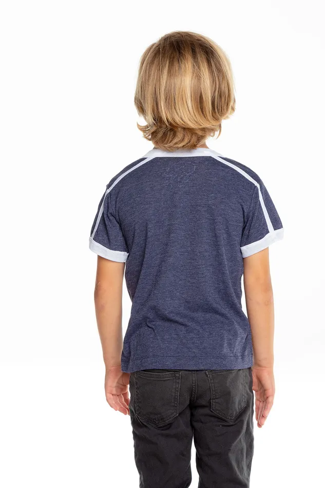 Tops Boys Recycled Vintage Jersey Contrast Binding Short Sleeve Tee Chaser Brand