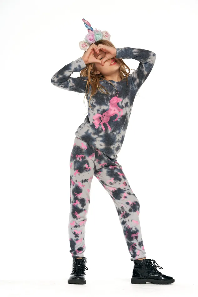 Tops Chaser Brand Girls Sparkle Unicorn