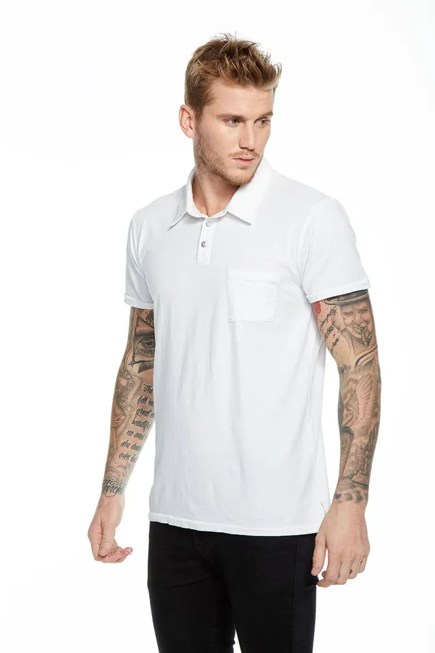 Tops Chaser Brand Mens COTTON POLO W POCKET