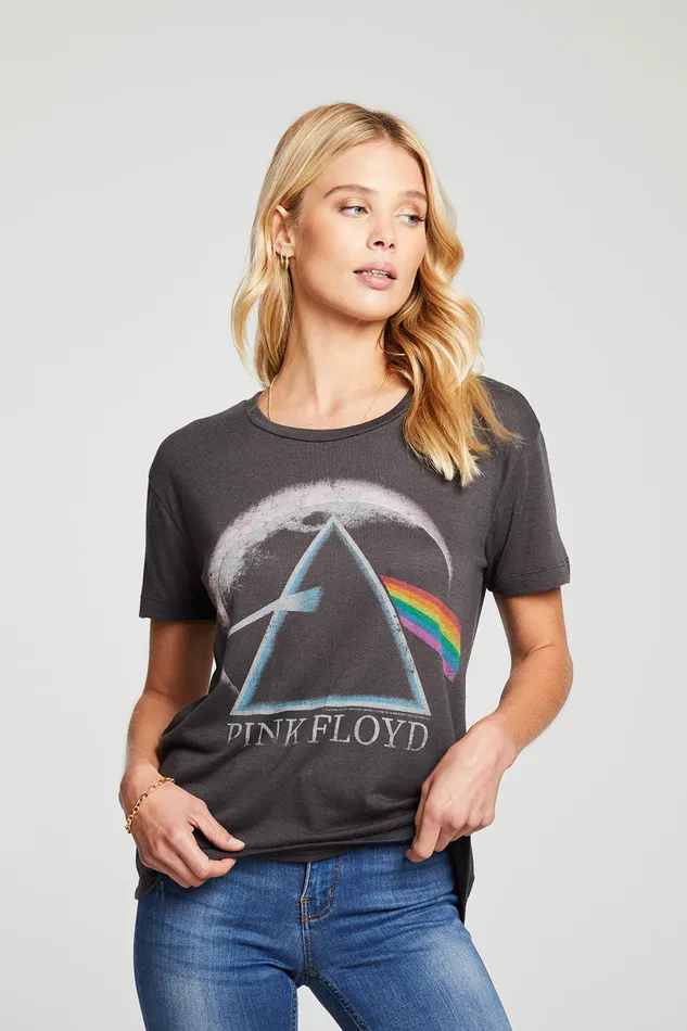 Tops Chaser Brand Womens Pink Floyd Dark Side of the Moon 1973 Tour