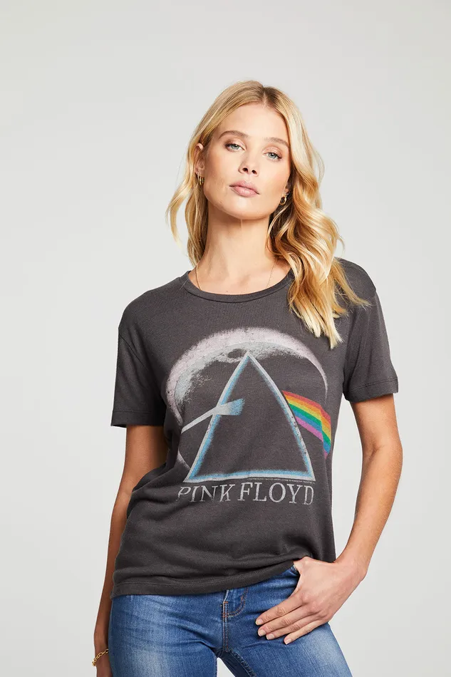 Tops Chaser Brand Womens Pink Floyd Dark Side of the Moon 1973 Tour