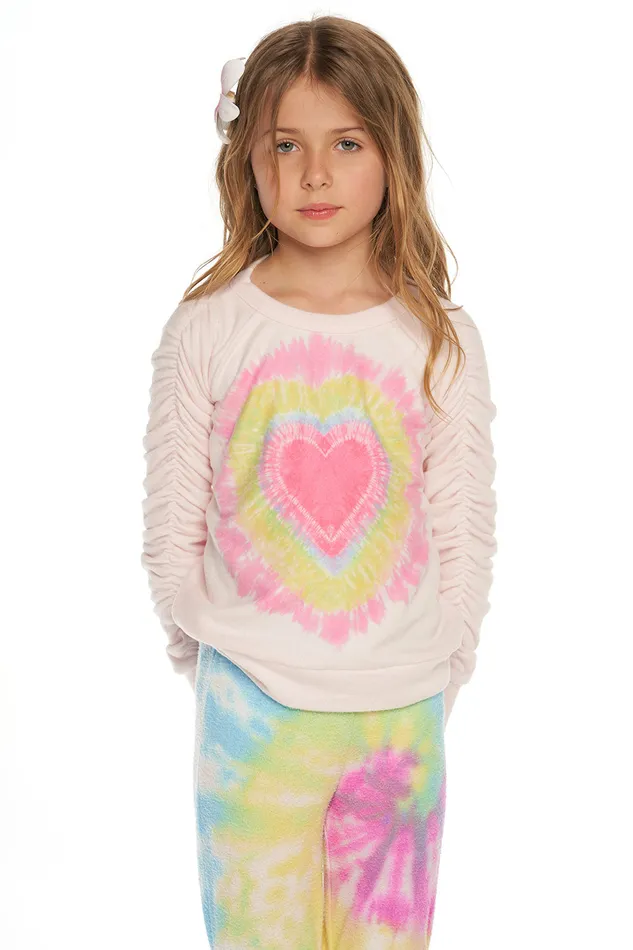 Tops Girls Rpet Bliss Knit Shirred Long Sleeve Pullover Chaser Brand