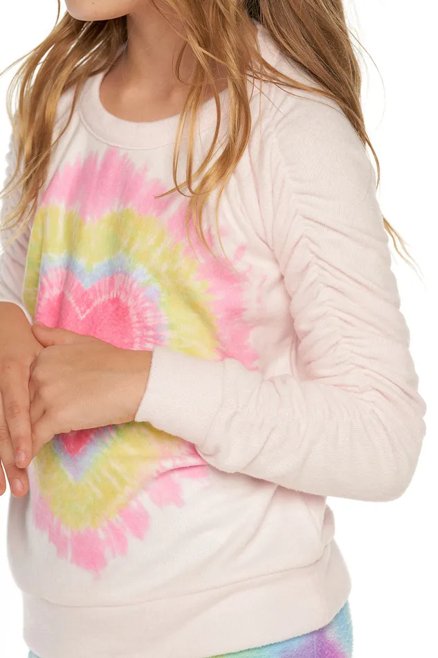 Tops Girls Rpet Bliss Knit Shirred Long Sleeve Pullover Chaser Brand