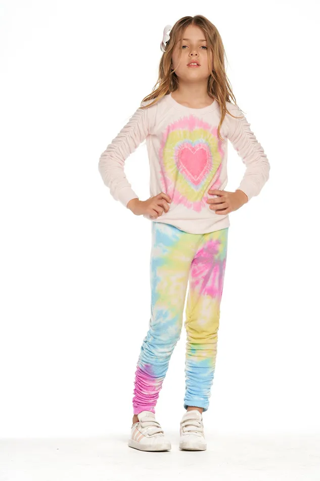 Tops Girls Rpet Bliss Knit Shirred Long Sleeve Pullover Chaser Brand