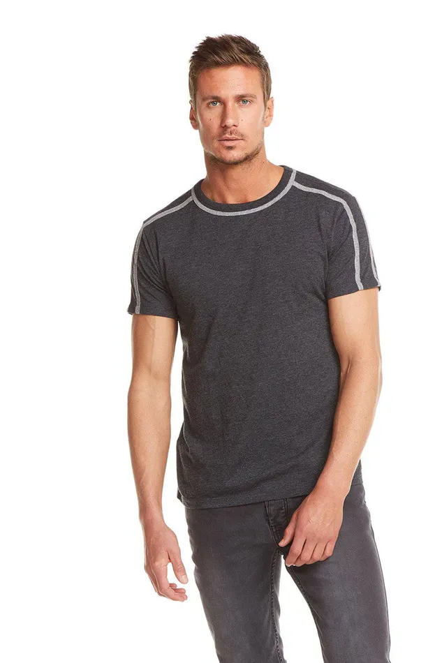 Tops Mens BLOCKED JERSEY SS TEE W CONTRAST BINDING Chaser Brand