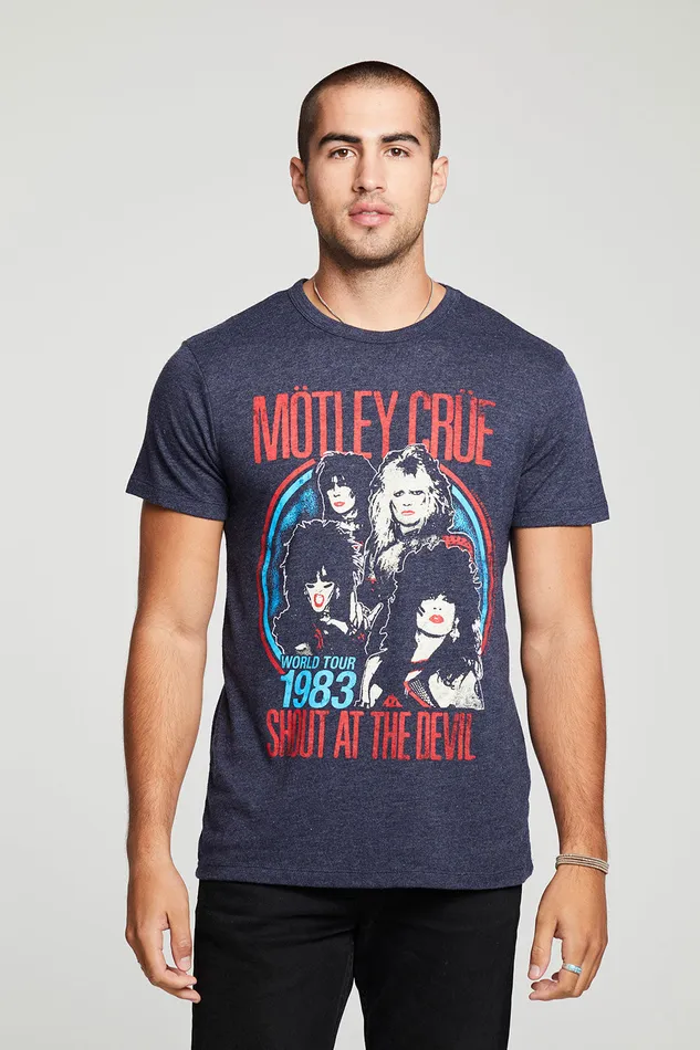 Tops Motley Crue Shout At The Devil 8211 Chaser Brand Mens
