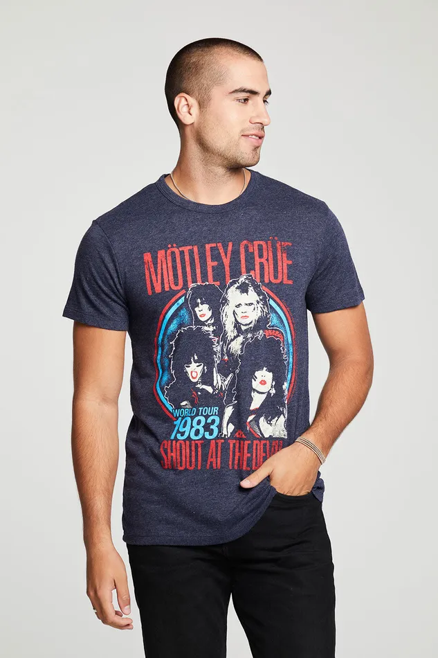 Tops Motley Crue Shout At The Devil 8211 Chaser Brand Mens