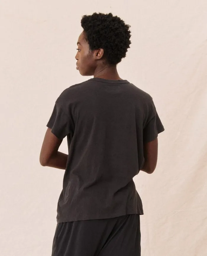Tops Women039s The Great The Boxy Crew Almost Black