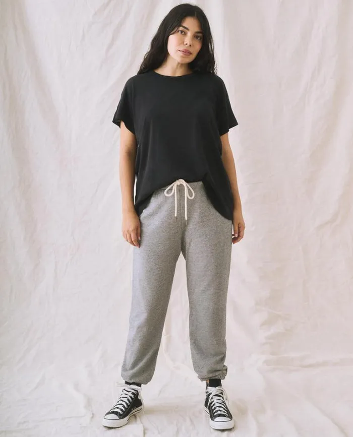Tops Women039s The Great The Boxy Crew Almost Black