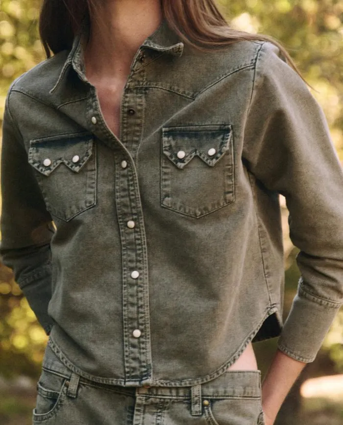 Tops Women039s The Great The Howdy Top Sunfaded Moss