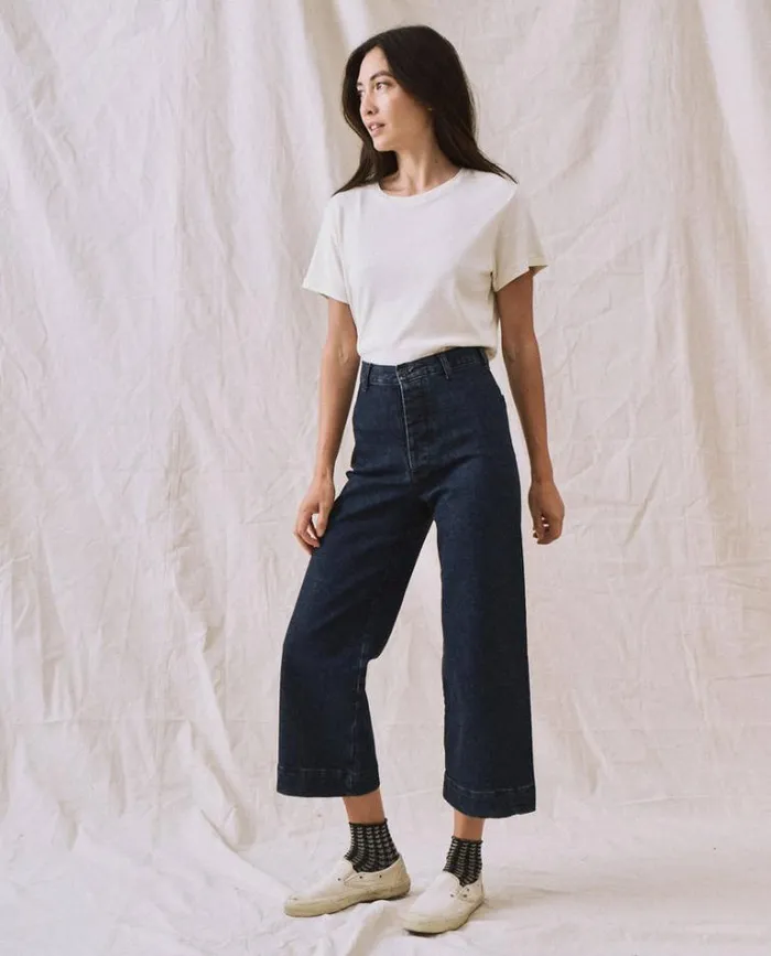 Tops Women039s The Great The Little Recycled Rib Tee Natural