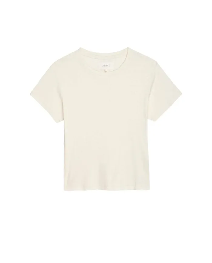 Tops Women039s The Great The Little Recycled Rib Tee Natural