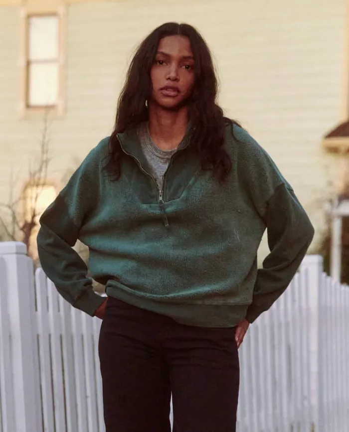 Tops Women039s The Great The Trail Sweatshirt Green Grove