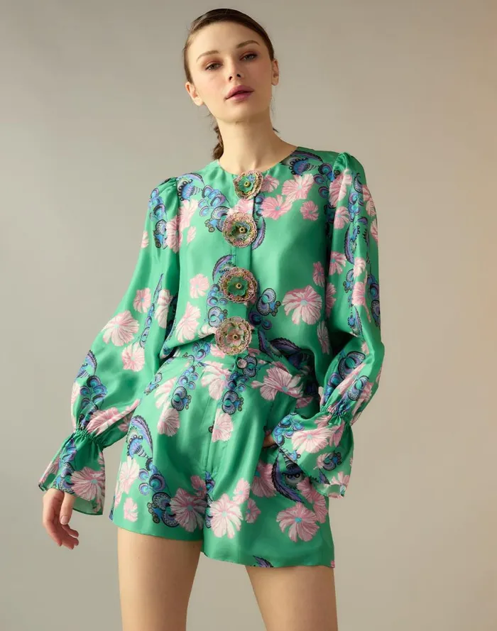 Tops Women Cynthia Rowley Eden Silk Blouse