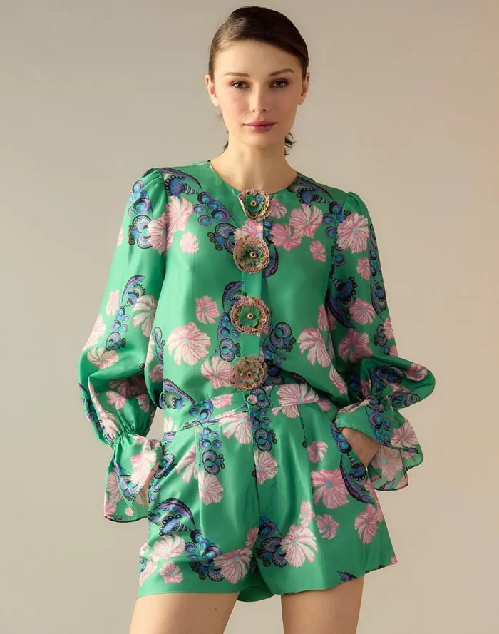 Tops Women Cynthia Rowley Eden Silk Blouse