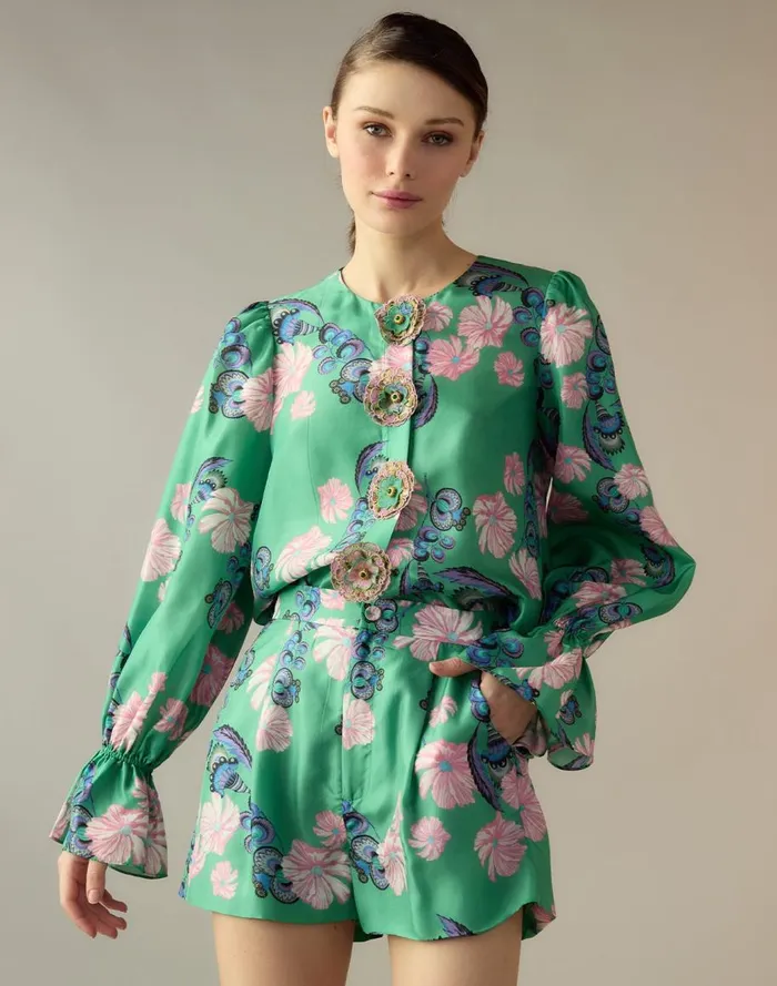 Tops Women Cynthia Rowley Eden Silk Blouse