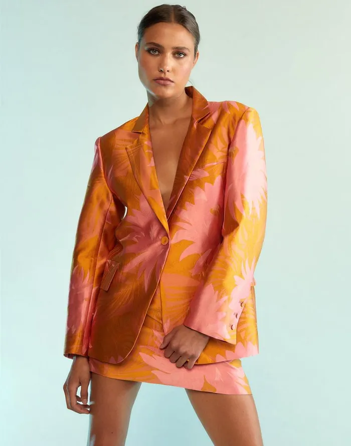 Tops Women Cynthia Rowley Harper Jacquard Blazer