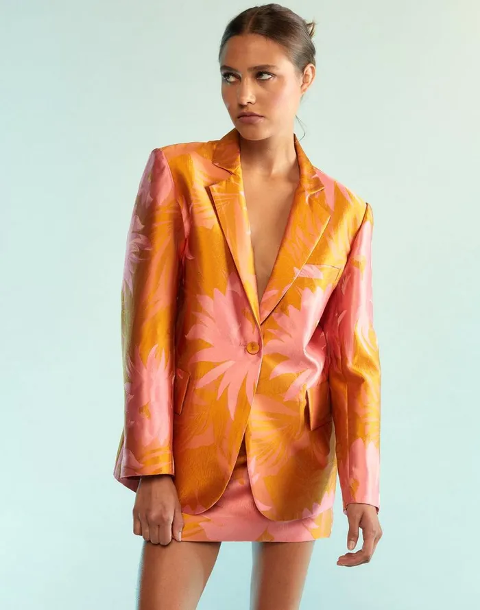 Tops Women Cynthia Rowley Harper Jacquard Blazer