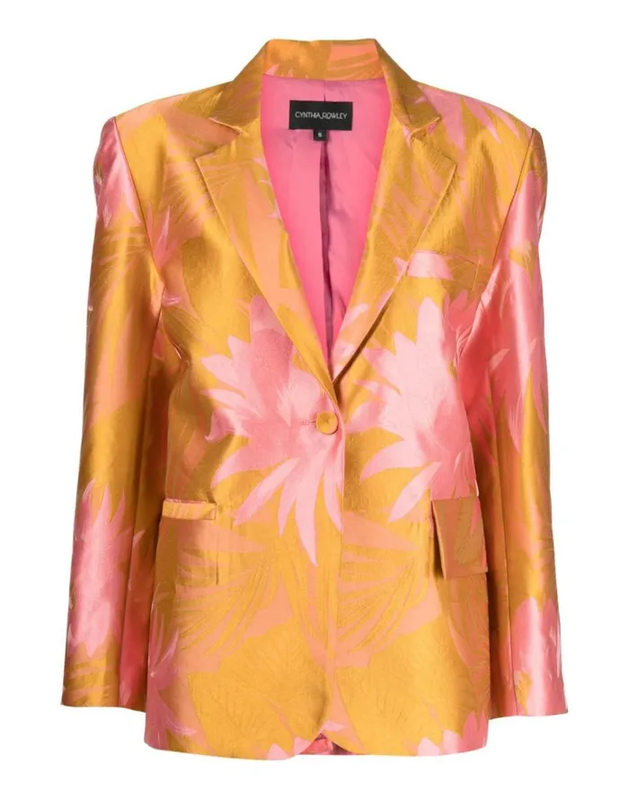 Tops Women Cynthia Rowley Harper Jacquard Blazer
