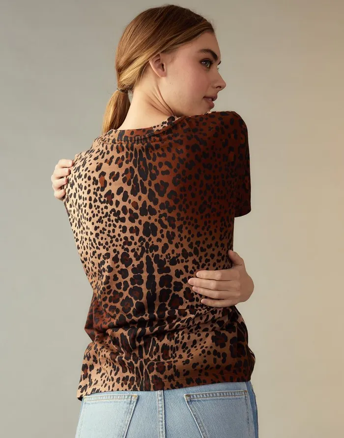 Tops Women Cynthia Rowley Leopard Tee