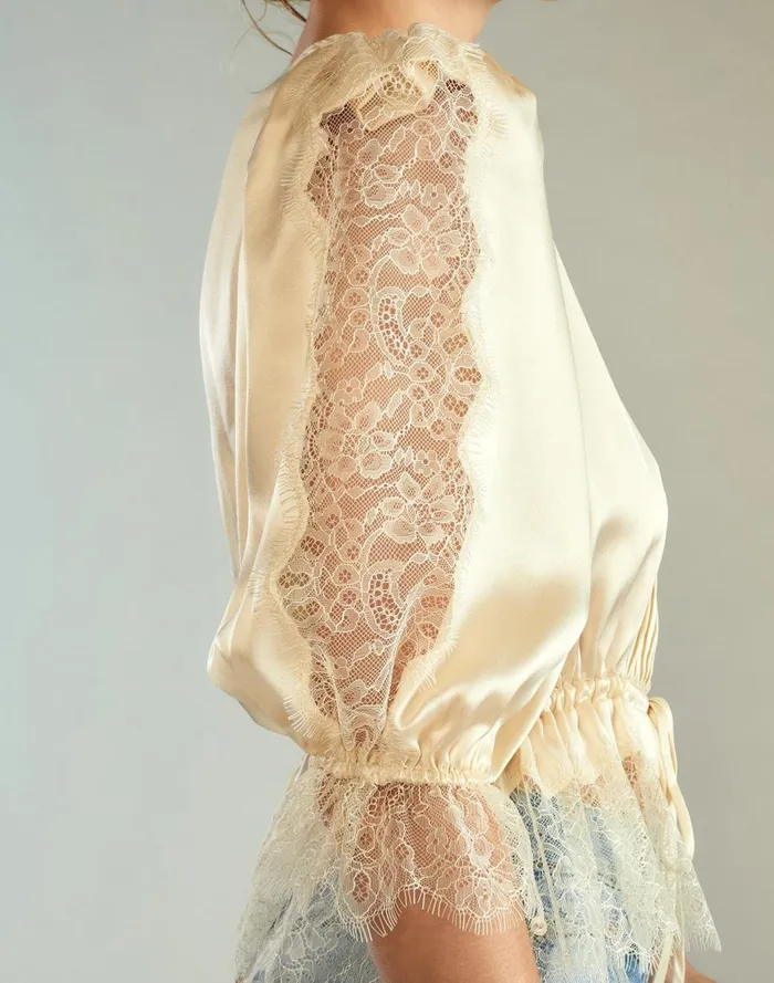 Tops Women Cynthia Rowley Lure Lace Blouse