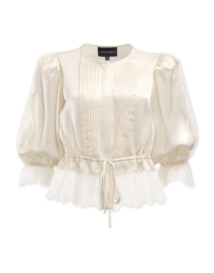 Tops Women Cynthia Rowley Lure Lace Blouse