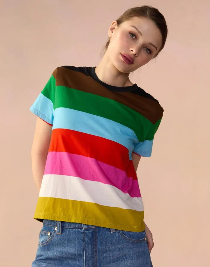 Tops Women Cynthia Rowley Striped Tee