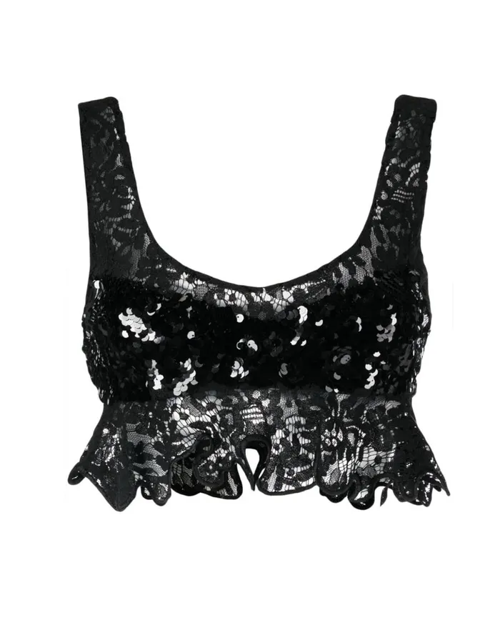 Tops Women Cynthia Rowley The Cosmo Sequin Top