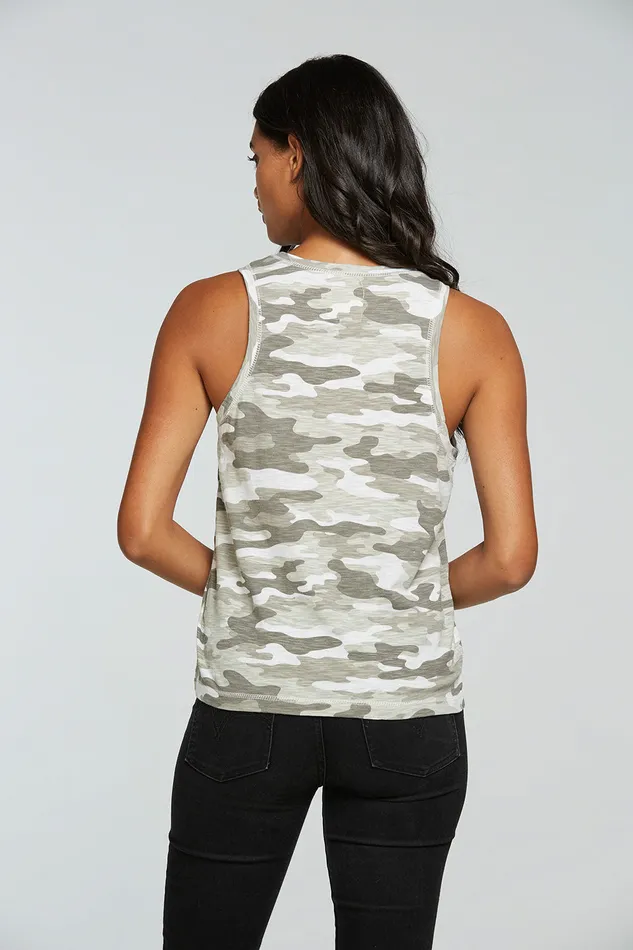 Tops Womens Gauze Jersey Muscle Tank Chaser Brand
