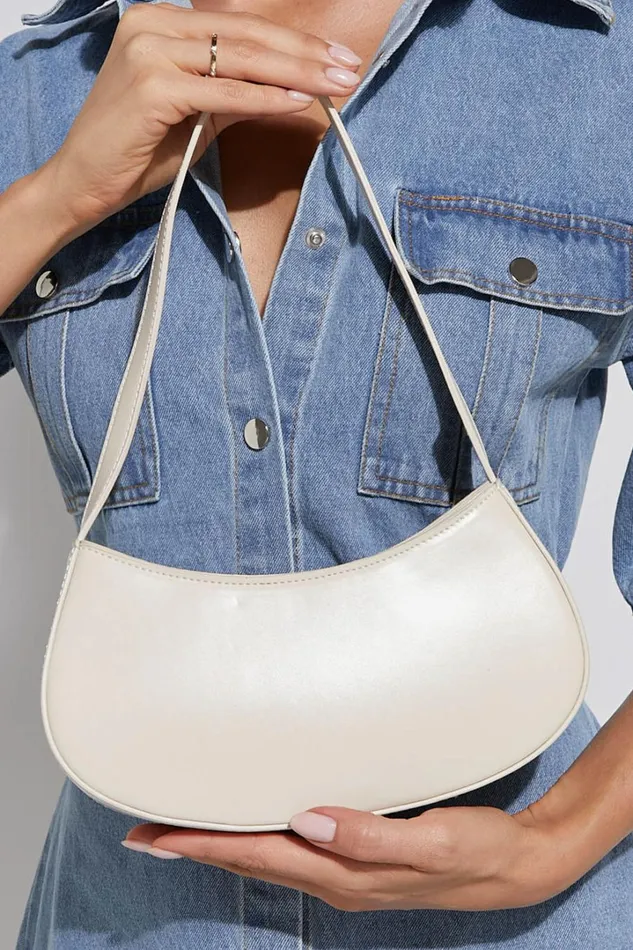 Toronto Bag 8211 PU Shoulder Bag In Cream Women Showpo Bags