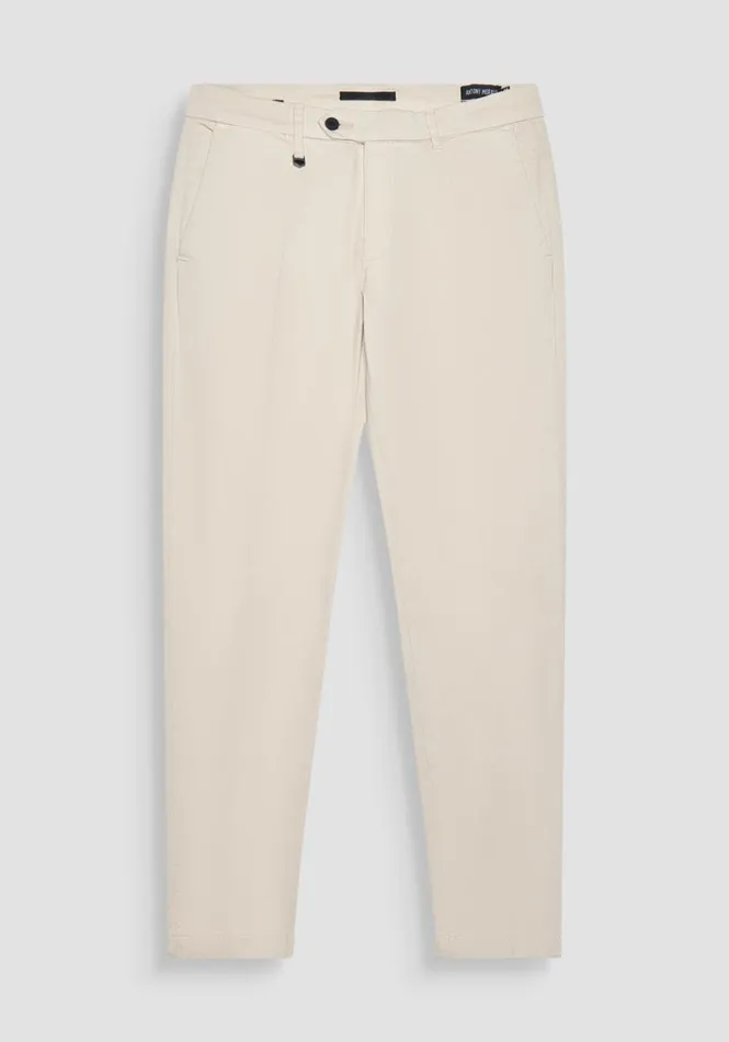 Trousers Men Antony Morato Bryan Skinny Fit Stretch Cotton Trousers Paper