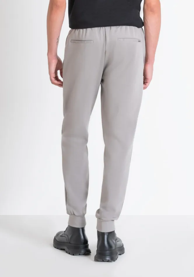 Trousers Men Antony Morato Carrot Fit Sweatpants In Cotton Blend With Elastic Clay
